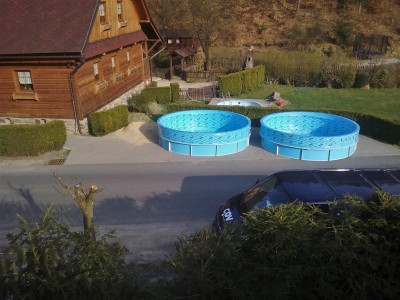 samonosné bazény k horské chatě